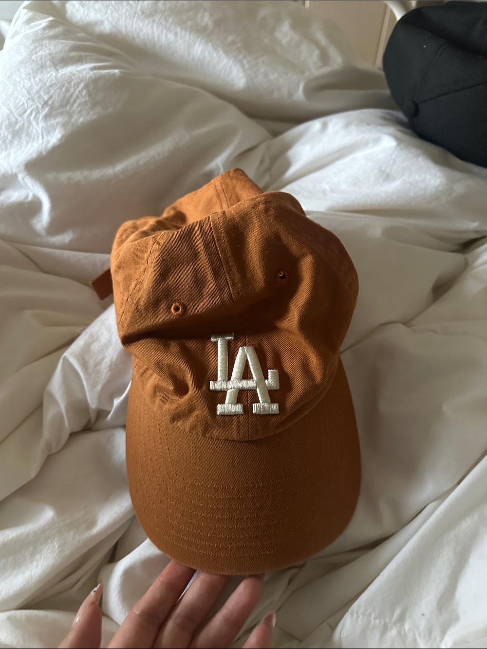 LA Baseball Cap with Embroidered LA Logo